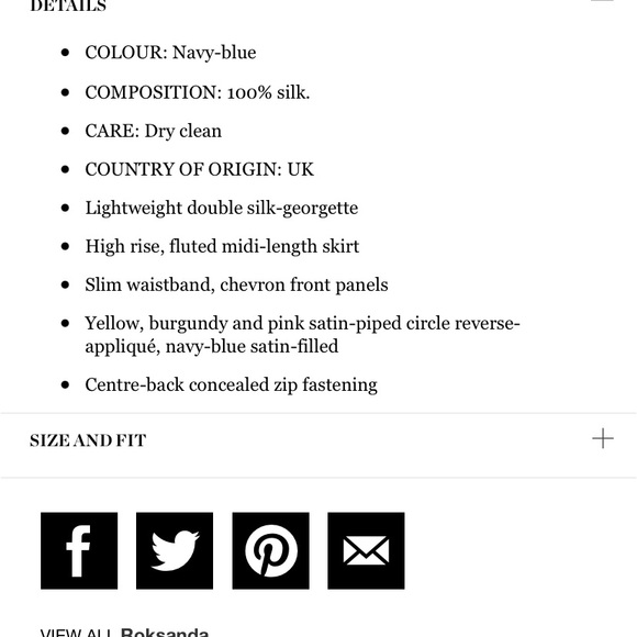 Roksanda Carson circle reverse applique skirt. - Picture 6 of 8